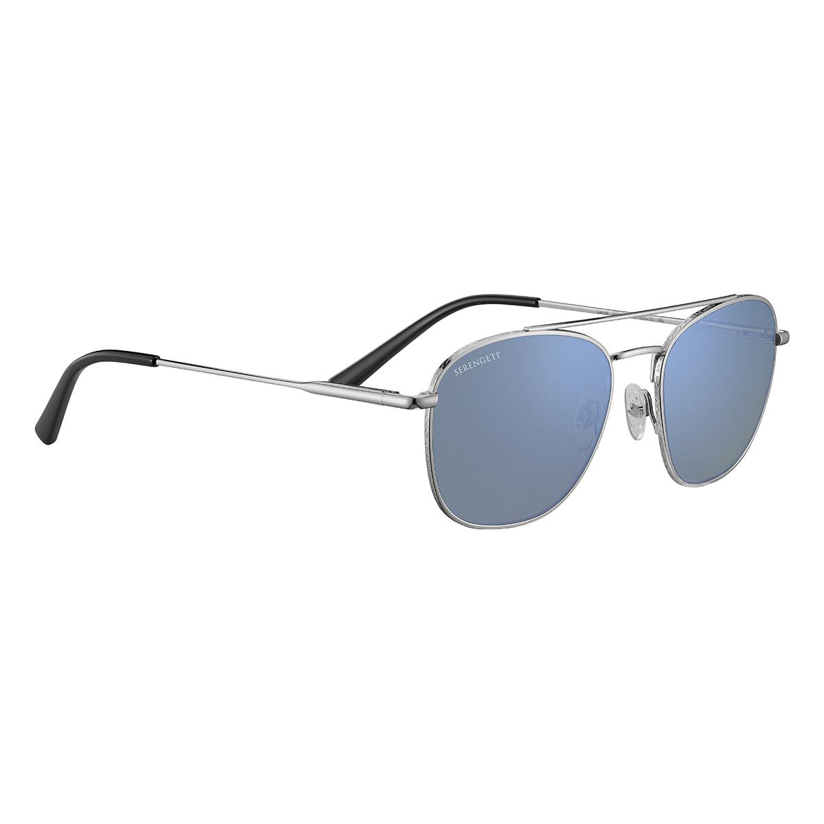 CARROLL, Shiny Silver-Mineral Polarized 555nm Blue Cat 2 to 3, hi-res image number null